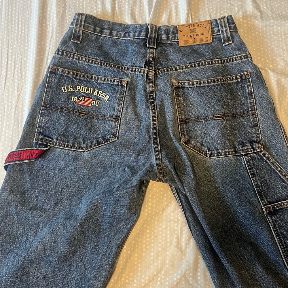 U.S. Polo Assn. Blue Relaxed Fit Jeans with Durable Design